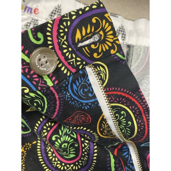 Royal & Awesome Men's Size 32 Paisley Shorts Outdoor Golf Wear -Tee Holder EUC! - Picture 13 of 16